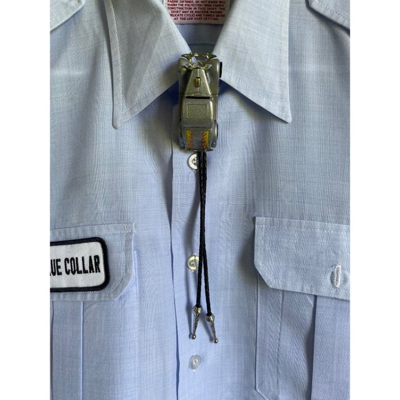 vintage upcycled 1979 hot wheels hot rod flame streetwear bolo tie - Picture 2 of 6